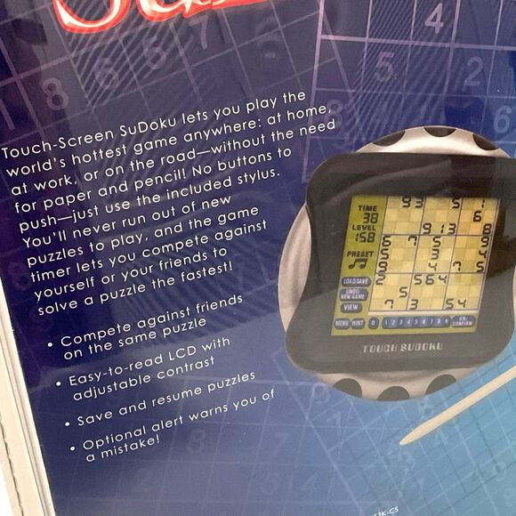 Touch Screen Sudoku Multi-Player Electronic Handheld Game Brand New in Package - Picture 3 of 9